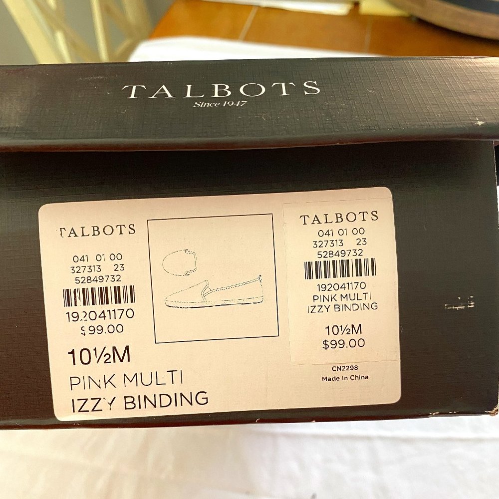 New In Box Pink Multicolored Espadrilles size 11